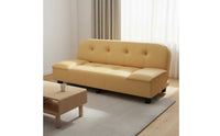 Small Space Sofa Bed Scratch-Resistant Material Foldable Sleeper Sofa Adjustable Backrest Convertible Couch for Studio Apartment
