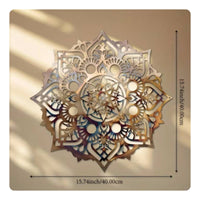 Metal Mandala Wall Oversized Size Mandala Wall Decor Hollow Cut Design for Outdoor