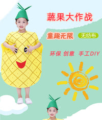 六一儿童节水果服装蔬菜衣服幼儿园草莓菠萝葡萄辣椒香蕉表演出服