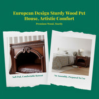 Sturdy wood indoor cat house
