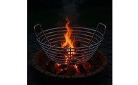 Stainless Steel Coals Basket Heavy Duty Wire Mesh Coals Basket Uniform Heating Distribution