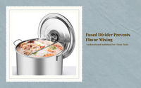 Double-sided stainless steel hot pot