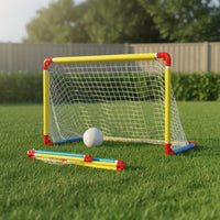 Easy Assembly Kids Mini Soccer Goal Parent-Child Interaction Foldable Soccer Goal Outdoor Toy for Toddlers