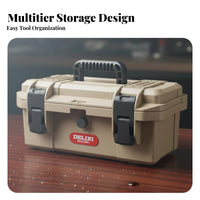 Waterproof Tool Case Dustproof Portable Tool Box Large Capacity for Electricians