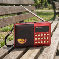 Telescopic Antenna AM AM and Radio Band Pocket Radio Carrying Strap Portable Radio Compact Body Audio Device Speaker Grille