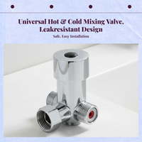 Touchless Bathroom Sink Faucet, Automatic detector Mixing Valve, Temperature Control Brass Accessory