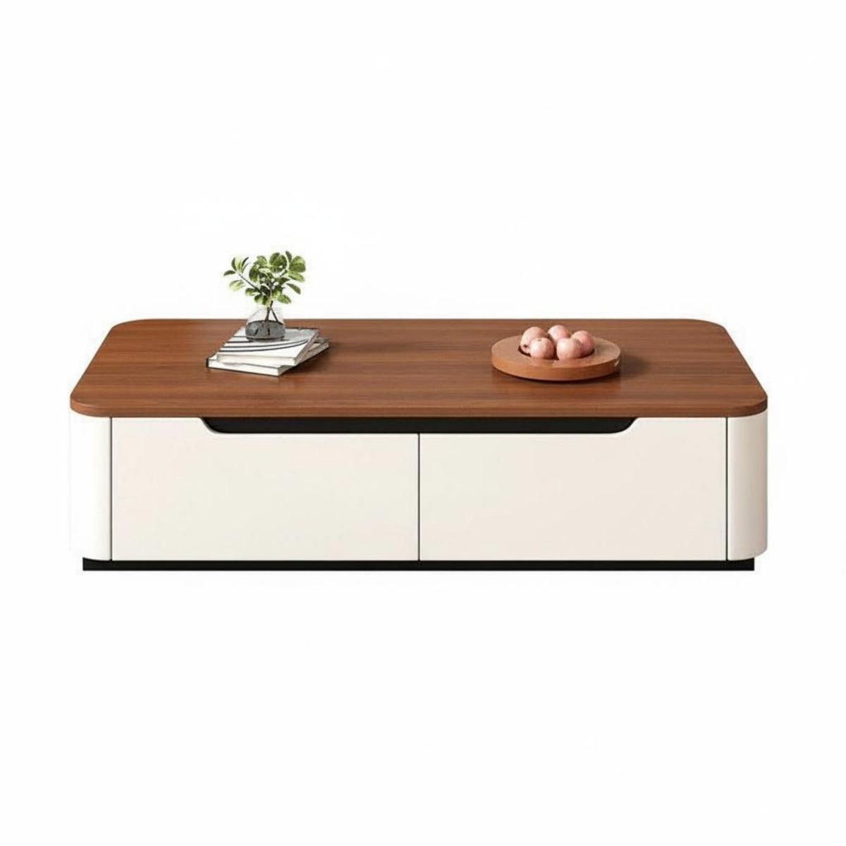 TV Stand Coffee Table Set Strong Load-Bearing Coffee Table and TV Stand Set Scratch-Resistant Entertainment Center for Small Apartments