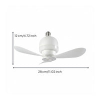 E27 Fan Light Compact Home Lighting Space-Saving for Students