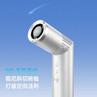 跨境新款手持风扇高速迷你带灯桌面挂脖数显口红随身便携式小风扇