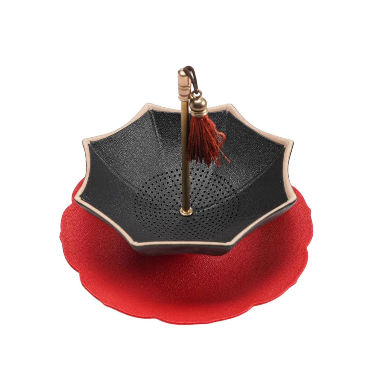 Decorative Design Umbrella Tea Strainer Heat-Resistant Steeper