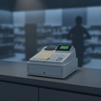 Electronic Register Commercial Register with Printer Countertop Checkout Terminal for Market Stalls