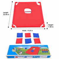 Bean Bag Toss Garden Games, 57x58x18.5cm Outdoor & Indoor Play for Kids 4-6 Years, Easter Games for Families
