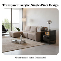 Multi-Level Accent Table adaptable Use Waterfall End Table Sturdy and sturdy