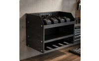 Electric Drill Organizer Charging Station Drill Rack Saving Power Tool Storage Rack for DIY Users, Mechanics, Workshop, Repair Shop