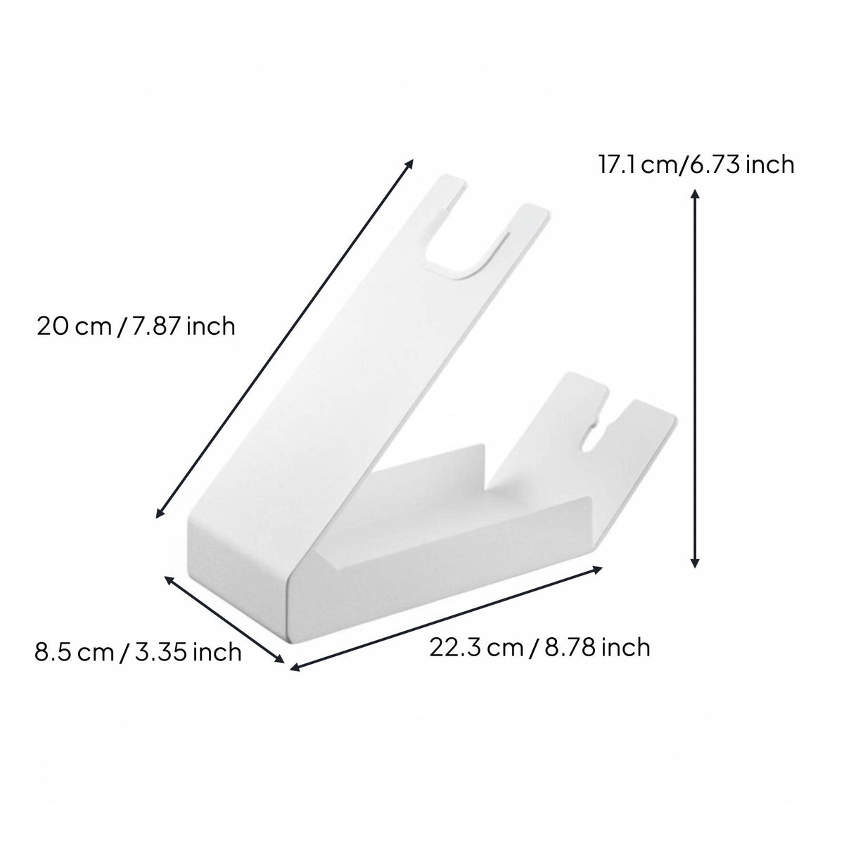 Hair Dryer Stand Space Saving Blow Dryer Holder Stable Base for Vanity, Bathroom