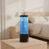 Jellyfish Lamp LED Jellyfish Night Light Tabletop Aquarium Lamp for Kids, Bedroom, Desk