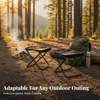 Foldable foldaway Pocket Stool Lightweight Miniature Travel Seat space-saving Design Portable Seating Multi-Purpose Use for outdoor enthusiasts, Travelers, Camping, Outdoors, Backpacking, Fishing