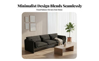 Minimalist Design Waterfall Arm Couch Easy to Clean Living Room Furniture High-Density Foam Indoor Seating Ergonomic for Apartment Dwellers, Interior Designers, Beauty Salon, Clothing Shop, Reception Area, Small Areas