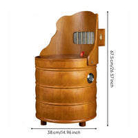 Folding Moxibustion Chair Metal Wooden Moxibustion Chair Curved Backrest