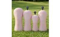 4 Pieces Golf Club Head Covers Shielded Driver Covers Soft-Lined Headcovers for Golfers, Travel