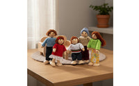 Sturdy Wood Construction Wooden Dollhouse Furniture Polished Edges Wooden Dollhouse Furniture Set Paint Miniature Room Playset Educational for Children, Preschoolers, Toddlers, Playroom, Nursery