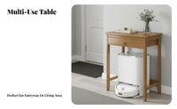 Narrow Entryway Table Minimalist Design Rounded Corners Household Furniture for Living Room