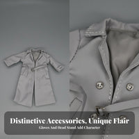 Doll Trench Coat Long Sleeves Knee Length BJD Trench Coat