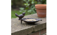 Cast Iron Bird Tray Multi-Use Bird Shaped Tray Vintage Design for Garden