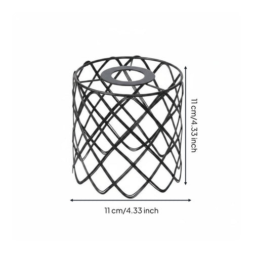 Black Wire Lamp Shade Easy to Install Industrial Lamp Guard