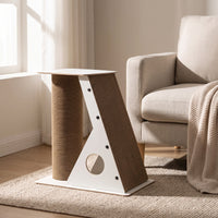 Cat Scratching Tree with Perch Modern Feline Furniture with Scratching Posts Floor-Standing Play House Cats, Living Room