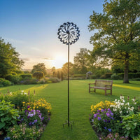 Colorful Garden Wind Rotating Design Iron Rotating Garden Ornament Decor Outdoor
