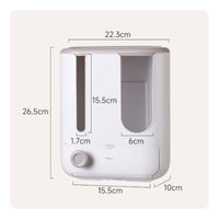 Wall Mounted Bathroom Tissue Holder Space Saving Bathroom Tissue Roll Rack