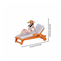 1:64 Surfing Figure Micro Landscape Surfing Model Person Miniature Scene