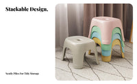 Portable Short Stool Sturdy and long-finaling Household Furniture adaptable
