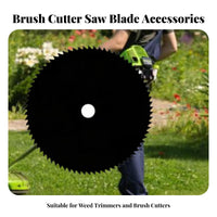 Carbide Tipped Trimmer Cutting Circular Grass Cutter Alloy Lawn Trimmer Disc for Gardeners, Landscapers, Garden, Yard, Farm