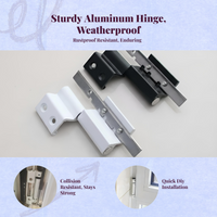 Aluminum hinge damper for doors