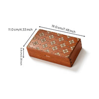 Wooden jewelry keepsake box