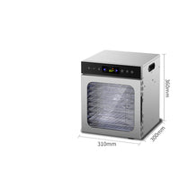 Built-in Light Stainless Steel Food Dehydrator Mesh Trays Countertop Food Dehydrator