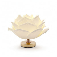 Table Lamp with USB Switch Dimmable Flower Lamp Floral for Vanity
