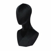 Velvet Mannequin Head Hat Hairpiece Stand Head Elegant Look for Retail Store