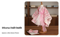 1/3 Doll Clothes Set Doll Apparel Fashionable Toy Accessory for Girls, Kids, Decoration