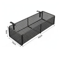 Hanging Desk Basket Rectangular Office Storage Polished Finish