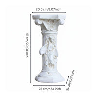 Roman Column Pedestal Weather Resistant Decorative Column Statue Base for Patio