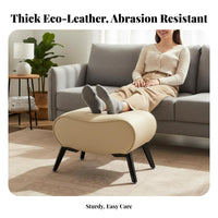 Shoe Changing Bench Multi-Purpose Upholstered Footstool for Homeowners, Families