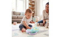 Piano Toy with Handle Light-up Handheld Piano Portable for Little Ones, Infants, Diaper Bag, Nursery