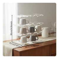 Wavy Cup Rack Multilayer Multi Layer Mug Stand Decorative