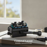 Mounting Ears Outboard Starter Relay Insulated Wires Marine Engine Starter Relay Molded Plastic 4 Terminal Solenoid Black