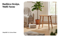 Hardwood Wood Square Stool Minimalist Design 4-Legged Wooden Stool small Size