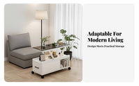 Rolling C-Table Space-Saving Wheeled C-Table Modern design for Seniors, Students