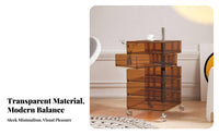 3-Tier Rotating Pedestal Space-Saving 3-Tier Round Stand Multi-Functional